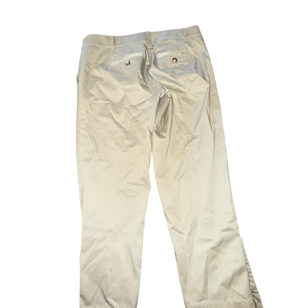 Ann Taylor Cream Capris with Button Detail - Picture 3 of 4